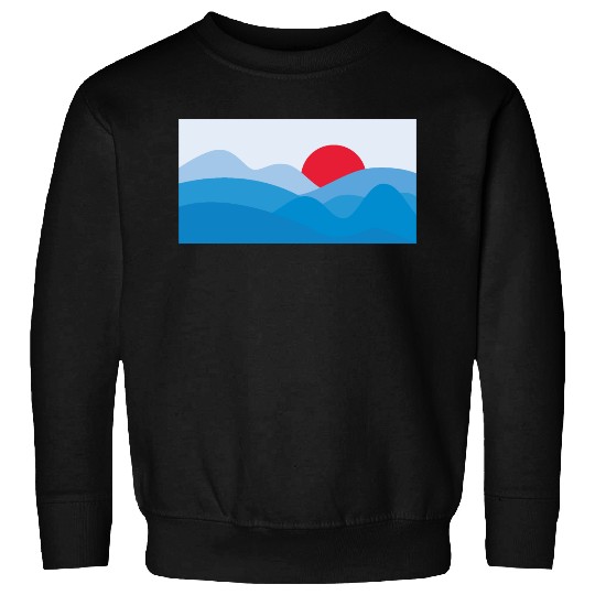 Minimalist Sun Blue Sweatshirts
