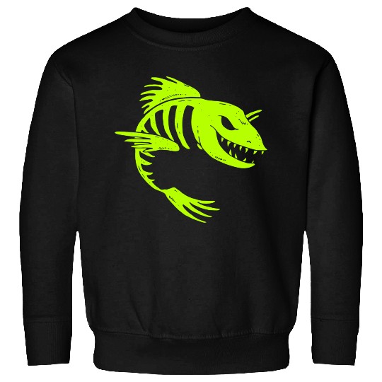 Fish Skeleton Sweatshirts