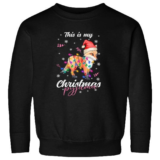 Winter Christmas Pyjama Fox Sweatshirts