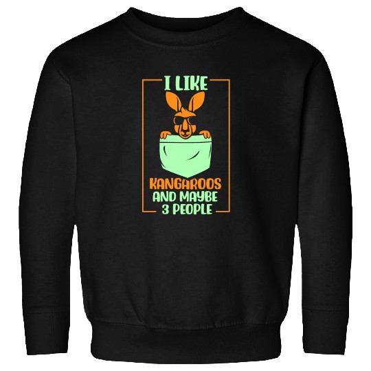 I Like Kangaroos And Maybe 3 People Lover Kangaroo Sweatshirts