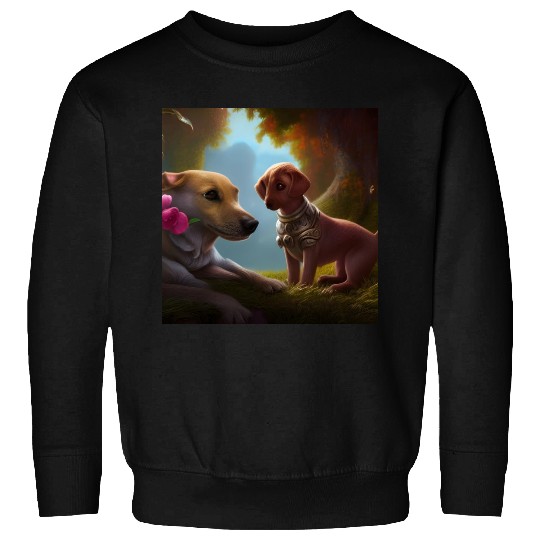 Puppy Love Cute Puppies with A Little Steampunk Sweatshirts