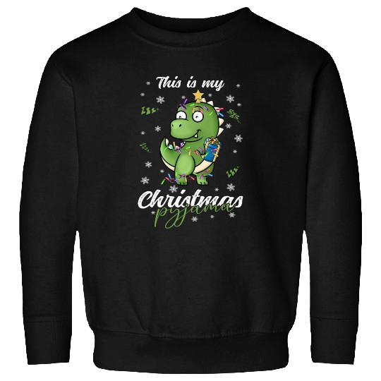 Winter Christmas Pyjama Dinosaur Trex Sweatshirts