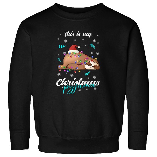 Winter Christmas Pyjama Sloth Sweatshirts