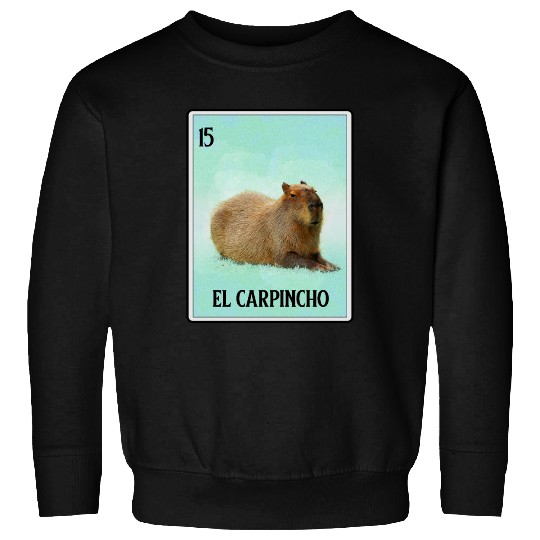 El Carpincho Mexican Capybara Cards Funny Rodent Sweatshirts