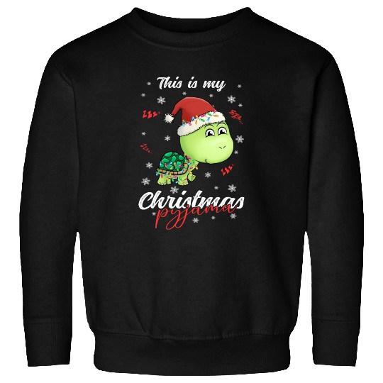 Winter Christmas Pyjama Turtle Sweatshirts