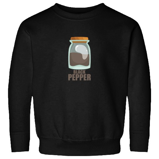 Black Pepper Spice Flavor Food Cooking Sweatshirts