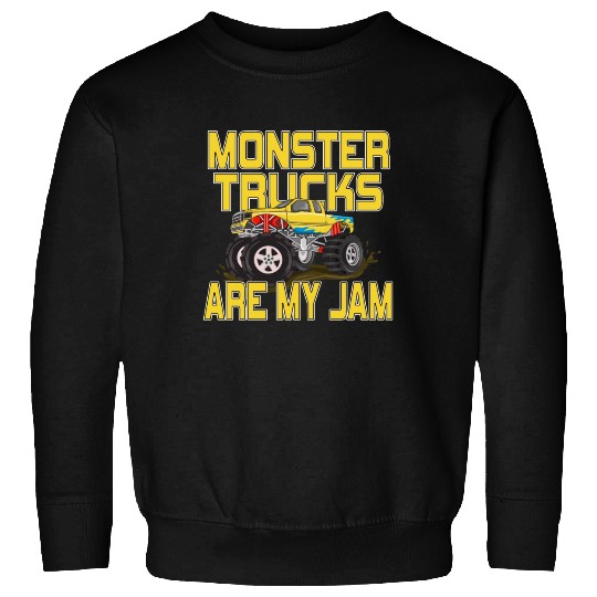 Monster Trucks Are My Jam Vintage Retro Sweatshirts