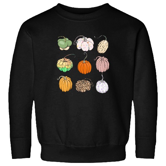 Colorful Pumpkin Season Fall Women Autumn Lover Sweatshirts
