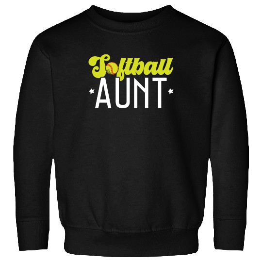 Softball Aunt Softball Player Pitcher Catcher Sweatshirts