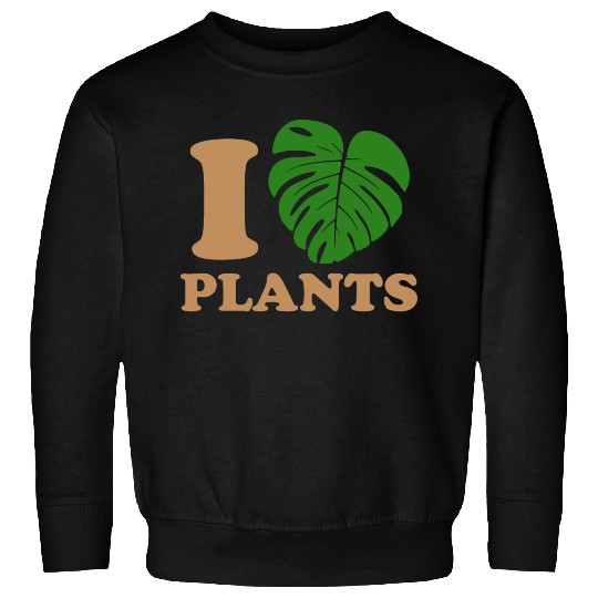 I Love Plants - Green Leaf Sweatshirts