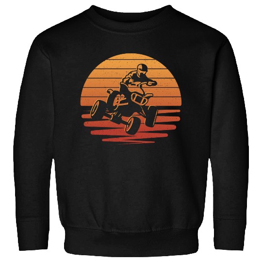 ATV Biker Retro Motocross 4 wheeler Quad Sweatshirts