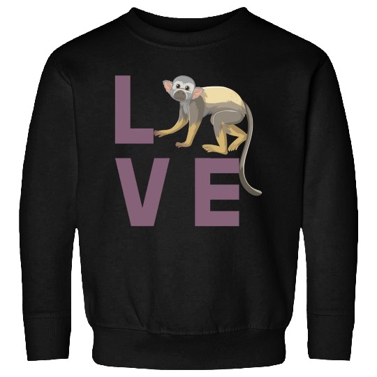 Squirrel monkey love Sweatshirts