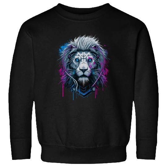 Lion, White Lion, abstract Sweatshirts