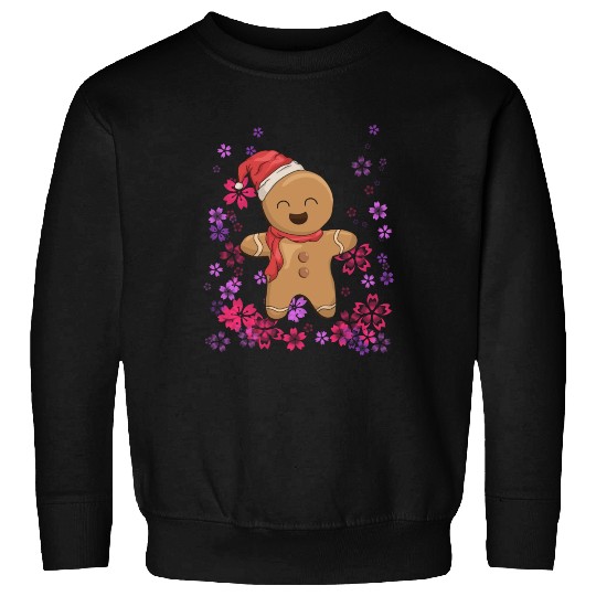 Sweet gingerbread with flowers Sweatshirts