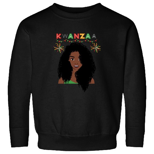Happy Kwanzaa African Pride Black Woman Sweatshirts