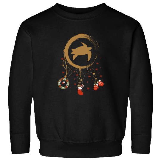 Winter dreamcatcher Christmas Sea turtle Sweatshirts
