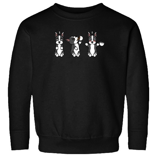 Boston Terrier Coffee Lover Sweatshirts