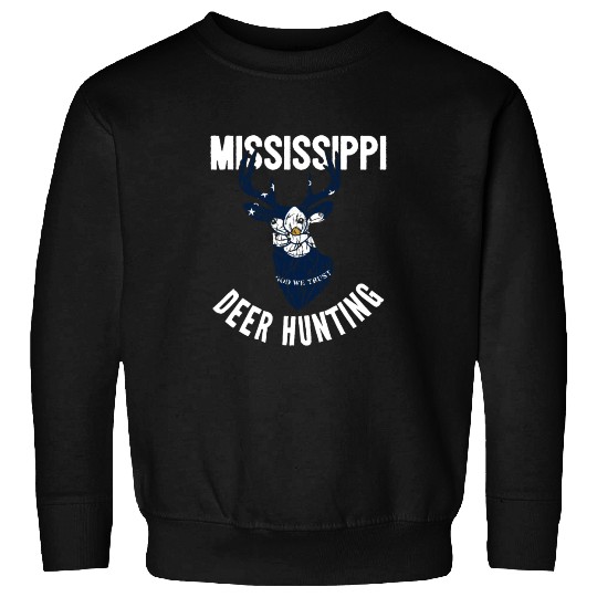 Mississippi Deer Hunting Buck Stag Hunter Sweatshirts