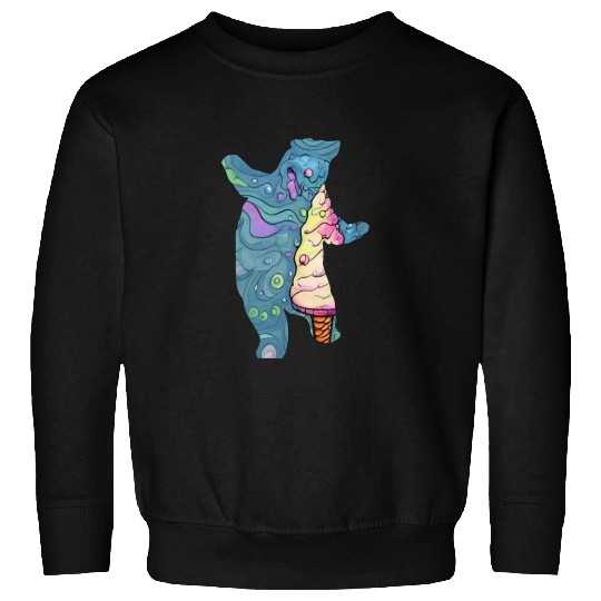 ice cream bear Sweatshirts