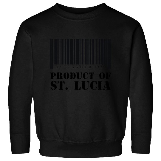 Product of St. Lucia (Black) Sweatshirts