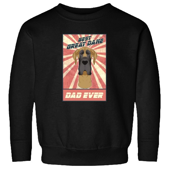 Best Great Dane Dad Ever I Great Dane Lover Sweatshirts