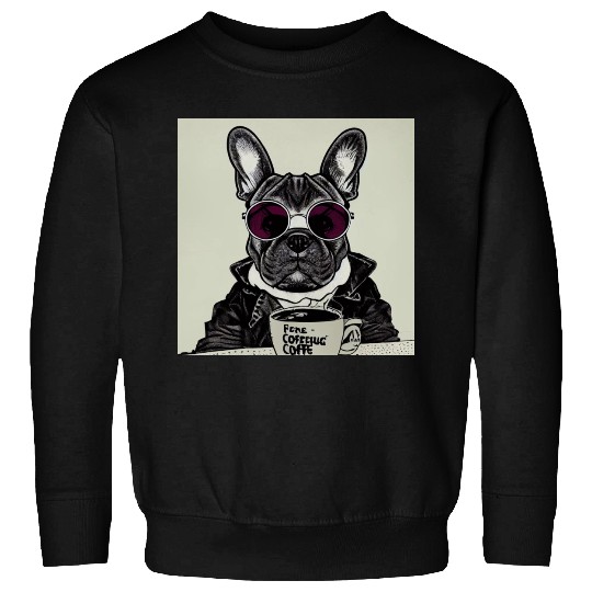 I love dog and coffee Sweatshirts