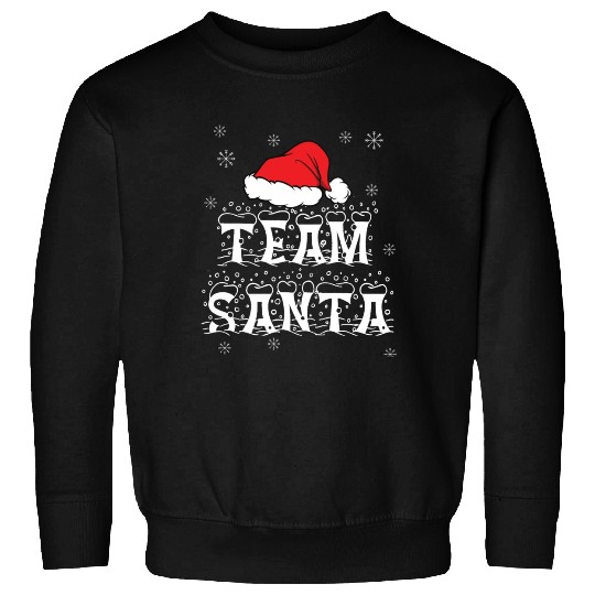 Team Santa Xmas Hat for Family Christmas Sweatshirts