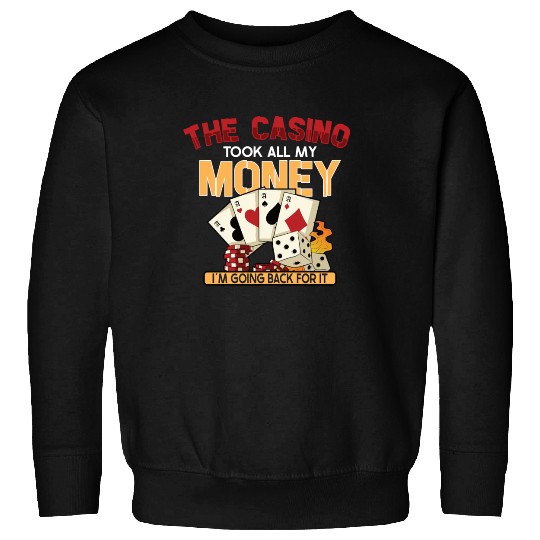 Poker Casino Poker Player Gambling Roulette Gift Sweatshirts