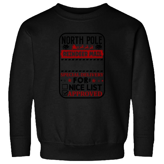 North Pole Reindeer Mail Sweatshirts