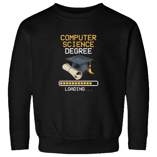 Computer Science Degree Loading Major Bachelor Mas Sweatshirts