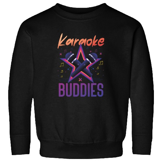 Karaoke Singer Friends Besties 80s Sweatshirts