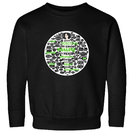 Illustration with Watchwords – Positive Words Sweatshirts