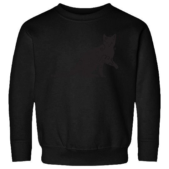 Black magic Cat desk mat , black cat holding on Sweatshirts