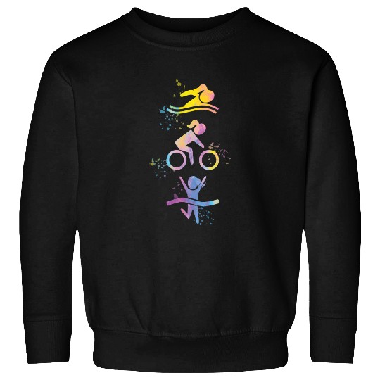 Watercolor Womens Triathlon Sweatshirts