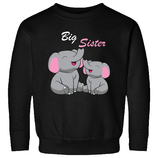 Elephants - Big Sister Sweatshirts
