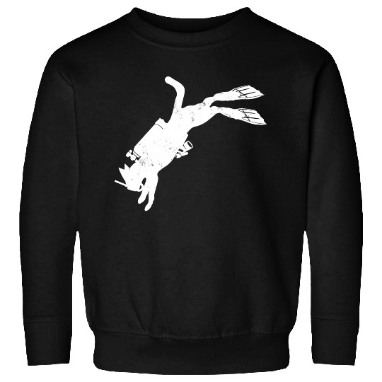 Diving Cat Scuba Diver Cat Lover Sweatshirts