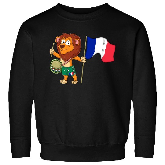 Lion with the France flag Sweatshirts