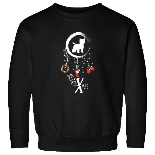 dog dreamcatcher Christmas West Highland Terrier Sweatshirts
