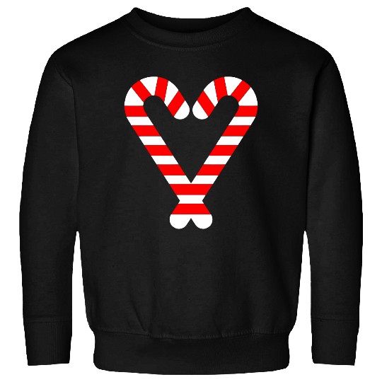 Candy Canes Heart Hearts Christmas Winter Sweatshirts