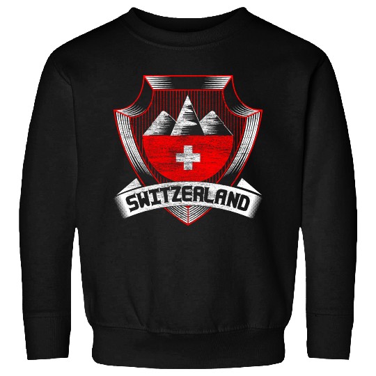 Switzerland Neutrality Flag Sweatshirts
