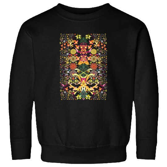 BLACK LIGHT JUNGLE OF JOY 7 Fitted V Neck Sweatshirts