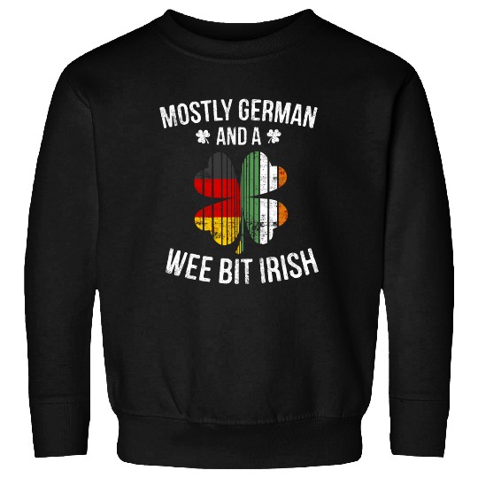 German Wee Bit Irish Germany Patrick Day Sweatshirts