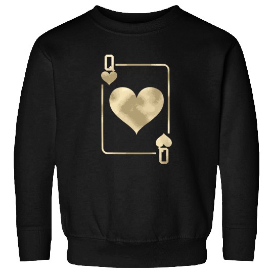Queen Of Hearts Playing Card Halloween Sweatshirts