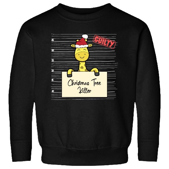 Giraffe christmas funny prison Sweatshirts