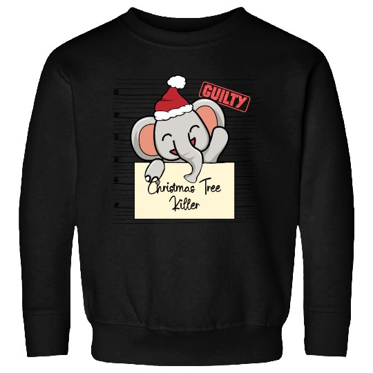 Elephant christmas funny prison Sweatshirts