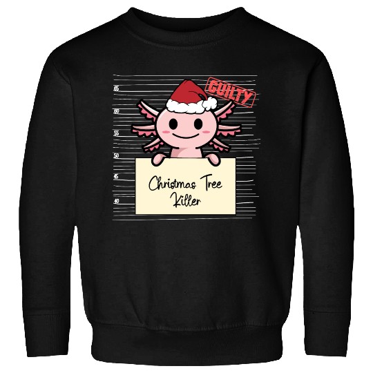 Axolotl christmas funny prison Sweatshirts
