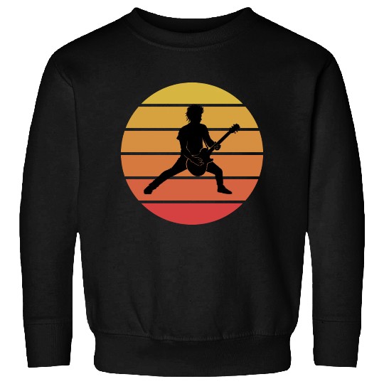 Bass Guitar Player Musician Bassist Vintage Retro Sweatshirts