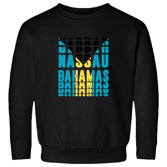 Nassau Bahamas flag design Sweatshirts
