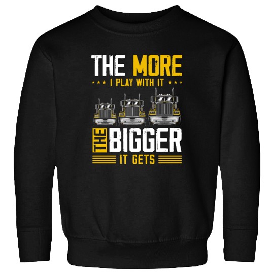 Truck Driver US FLAG, Truck, Trucker Dad Sweatshirts