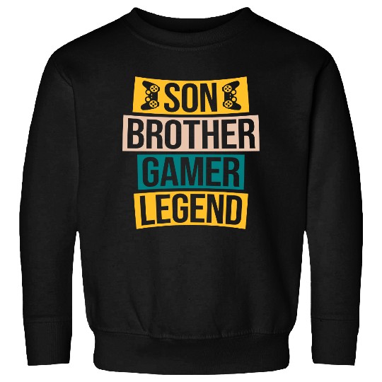 son brother gamer legend Sweatshirts